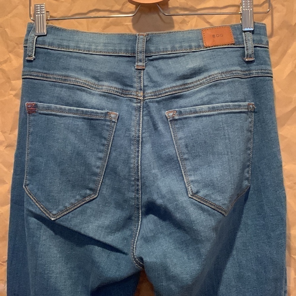 BDG | High Rise Sean Jean Ankle Blue Denim 4 Pocket Zipper Button Fly 28 W 29 L - Picture 11 of 16